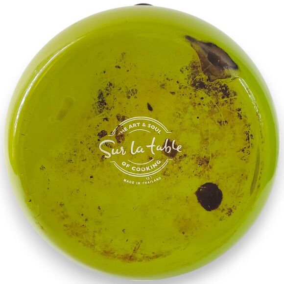 Sur La Table Whistling Tea Kettle - Apple Green Enamel - Preowned / Chipped - Picture 5 of 12